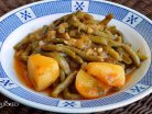 Green beans braised with tomato - Fassolakia ladera