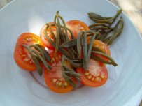 ORIGINAL: FOOD - CHERRY TOMATOES WITH CAPER LEAVES