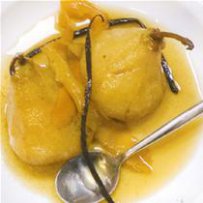 210 x 210: FOOD - DESSERT - BOILED PEARS