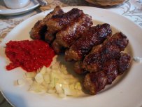 Cevapcici, the Croatian meat kebab