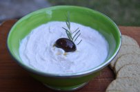 traditional greek food, fish eggs, salad